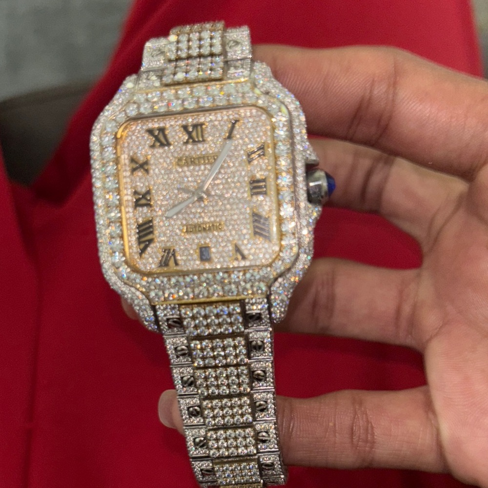 Cartier bustdown diamond watch it passes the diamond tester I paid 15,000